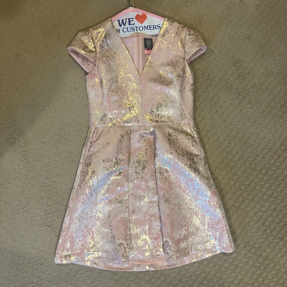 Vince Camuto Pink and Gold Dress - Picture 7 of 8